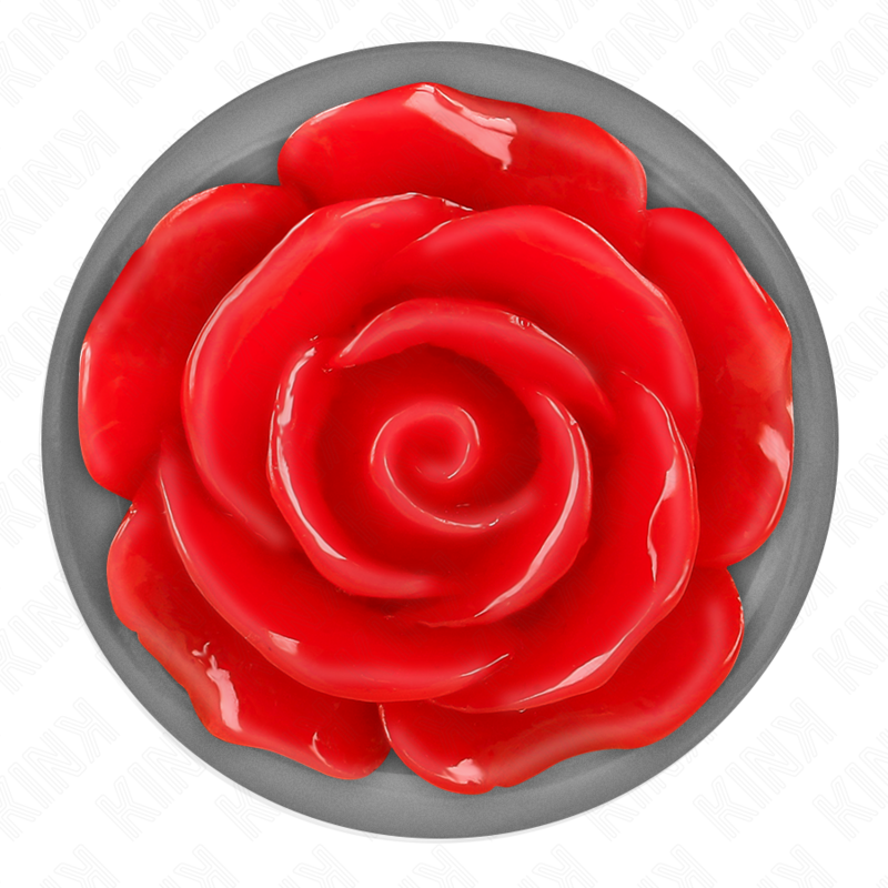 KINK - PLUG ANAL ROSE RED SIZE L - NOCTURNA DESIRES