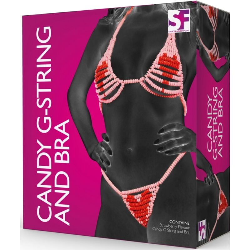 SPENCER & FLEETWOOD - CANDY LOVERS G-STRING AND BRA - NOCTURNA DESIRES