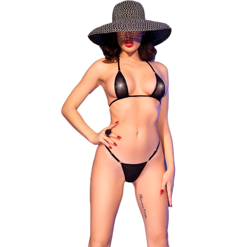 CHILIROSE - CR 4840 MICRO BIKINI BLACK S/M - NOCTURNA DESIRES