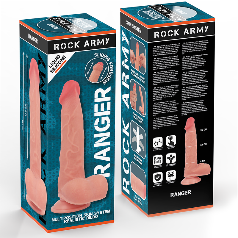 ROCKARMY - LIQUID SILICONE RANGER 22 CM -O- 3.6 CM - NOCTURNA DESIRES