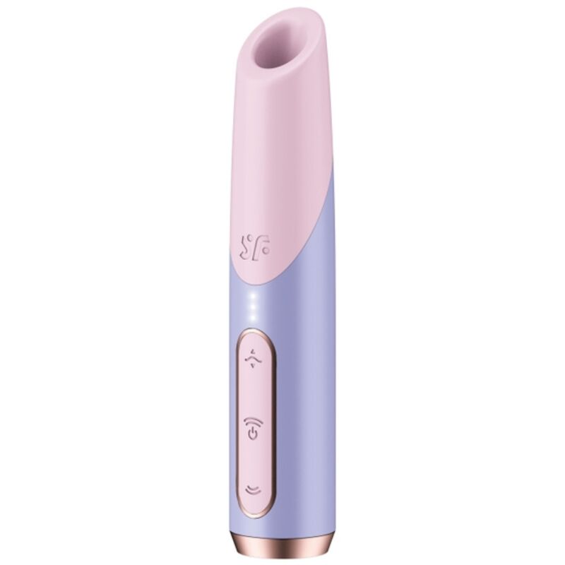 SATISFYER - BOLD KISS WAVE CLITORIS STIMULATOR PINK / VIOLET - NOCTURNA DESIRES