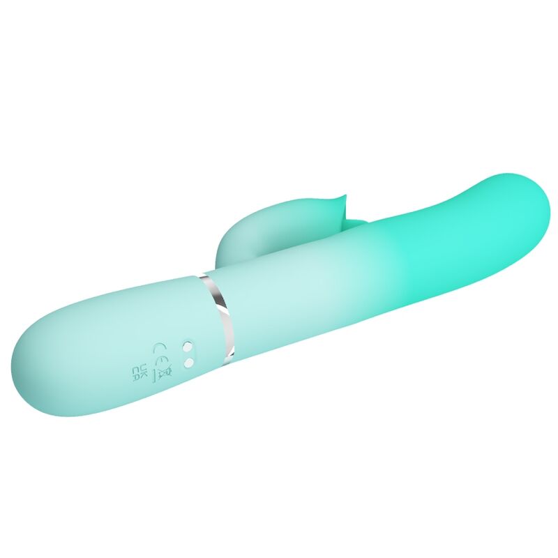 PRETTY LOVE - GIGI MULTIFUNCTION RABBIT VIBRATOR AQUA GREEN - NOCTURNA DESIRES