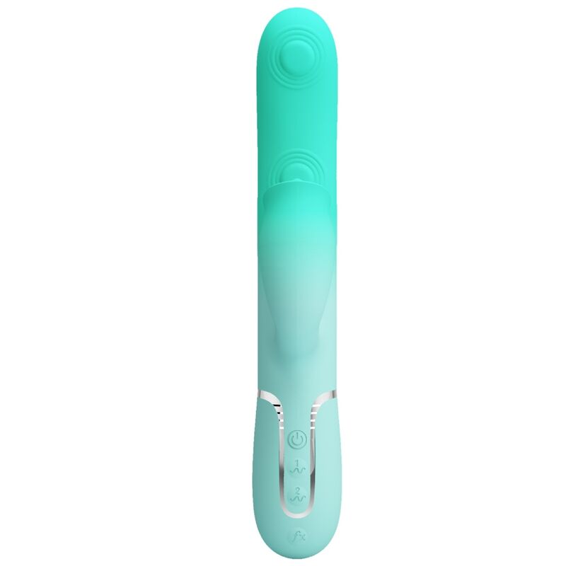 PRETTY LOVE - GIGI MULTIFUNCTION RABBIT VIBRATOR AQUA GREEN - NOCTURNA DESIRES