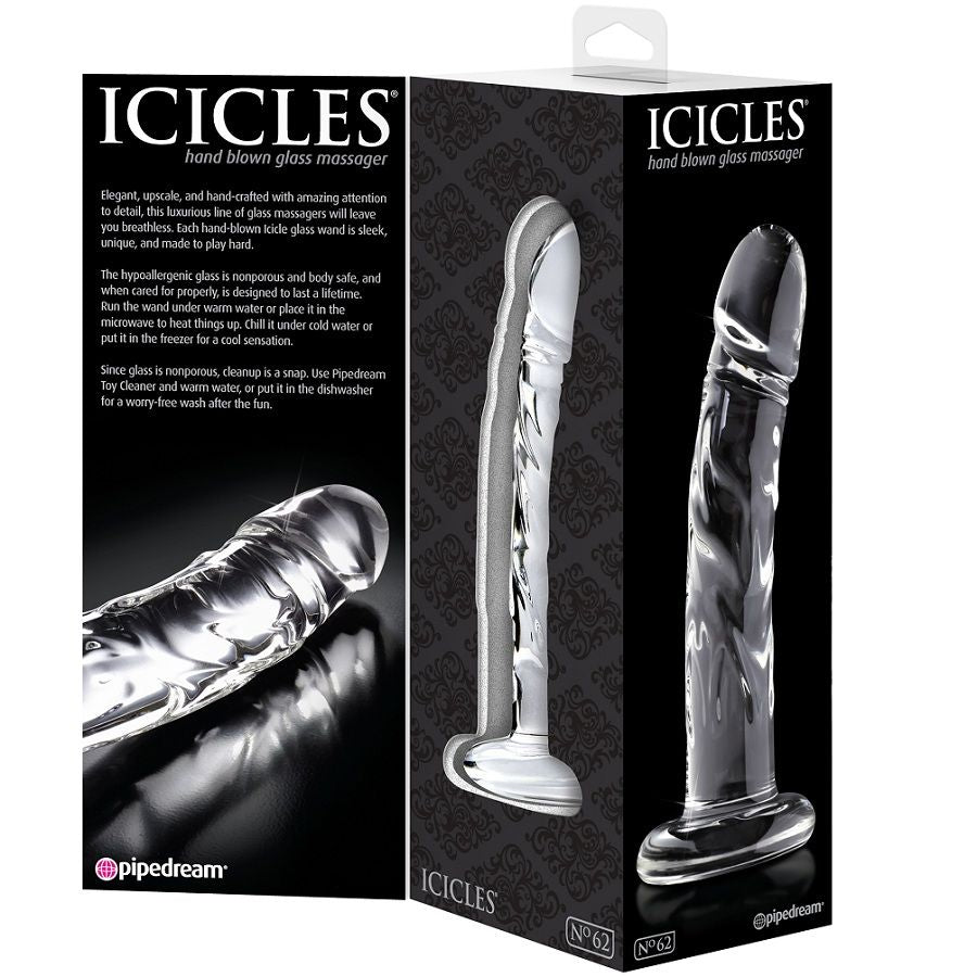 ICICLES - N. 62 GLASS MASSAGER ICICLES NOCTURNA DESIRES