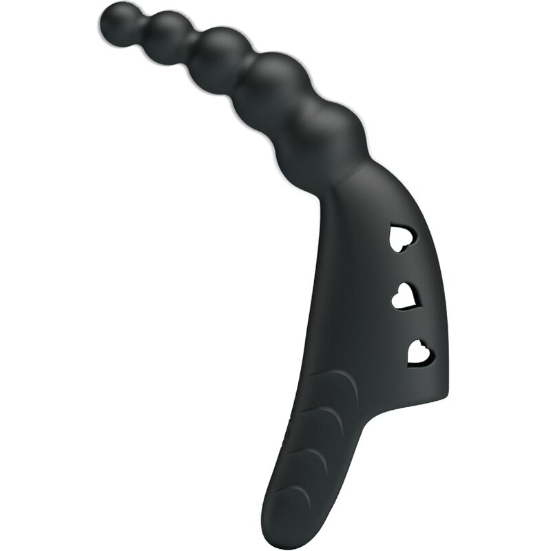 PRETTY LOVE - JORDIN FINGER VIBRATOR 10 VIBRATIONS BLACK - NOCTURNA DESIRES