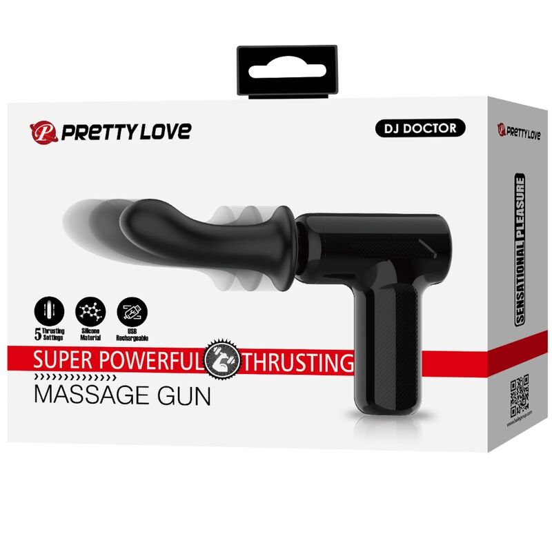 PRETTY LOVE - DJ DOCTOR MASSAGER 5 SETTINGS BLACK - NOCTURNA DESIRES