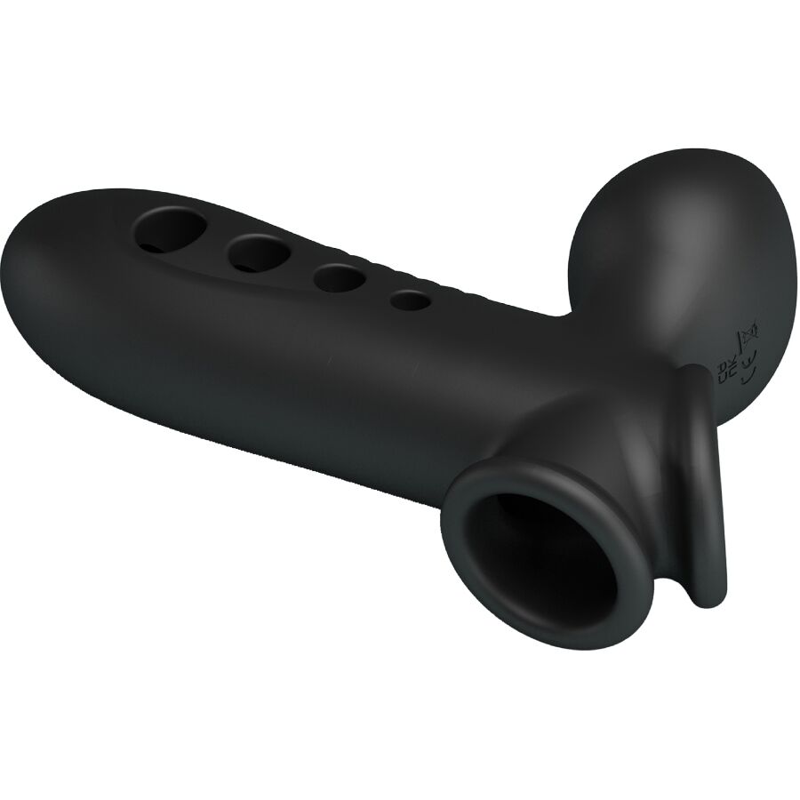 PRETTY LOVE - CRANE PENIS SLEEVE WITH AIRBAG BLACK - NOCTURNA DESIRES