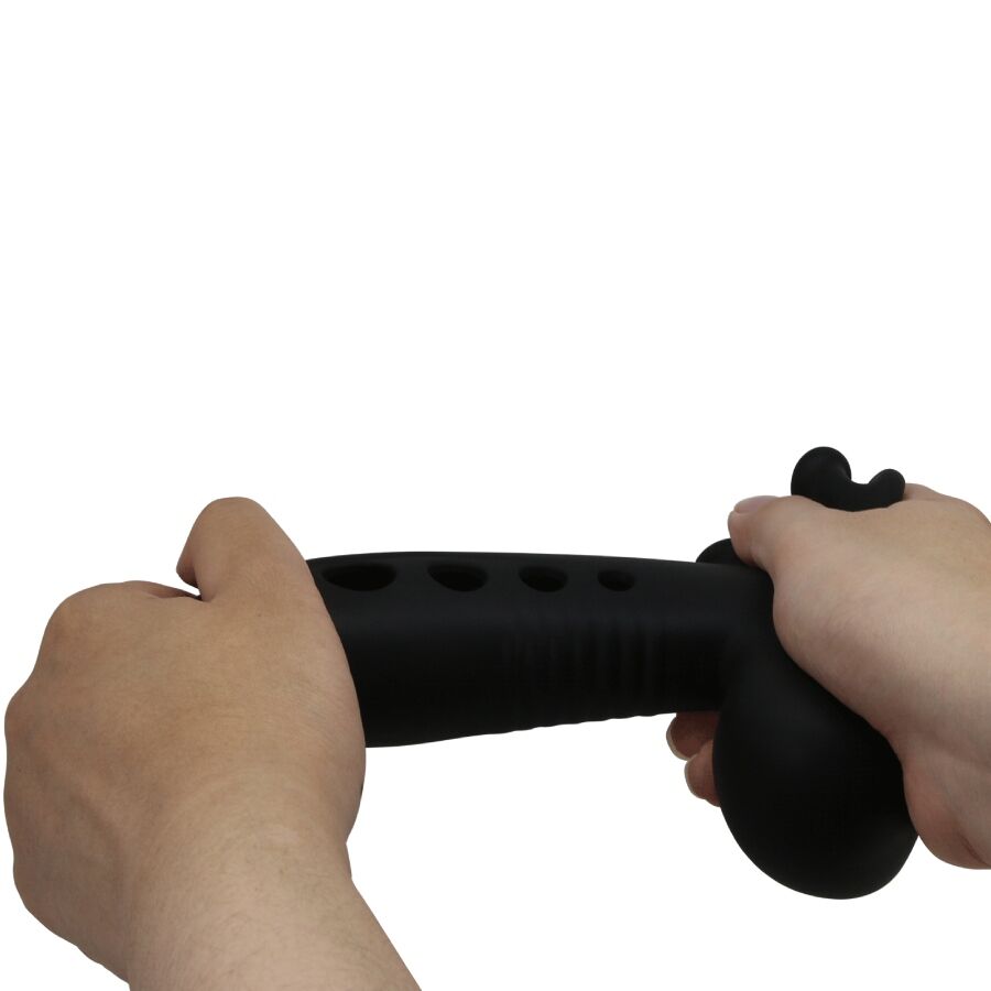 PRETTY LOVE - CRANE PENIS SLEEVE WITH AIRBAG BLACK - NOCTURNA DESIRES