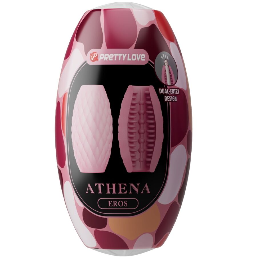 PRETTY LOVE - ATHENA EROS SILICONE MALE MASTURBATOR PINK - NOCTURNA DESIRES
