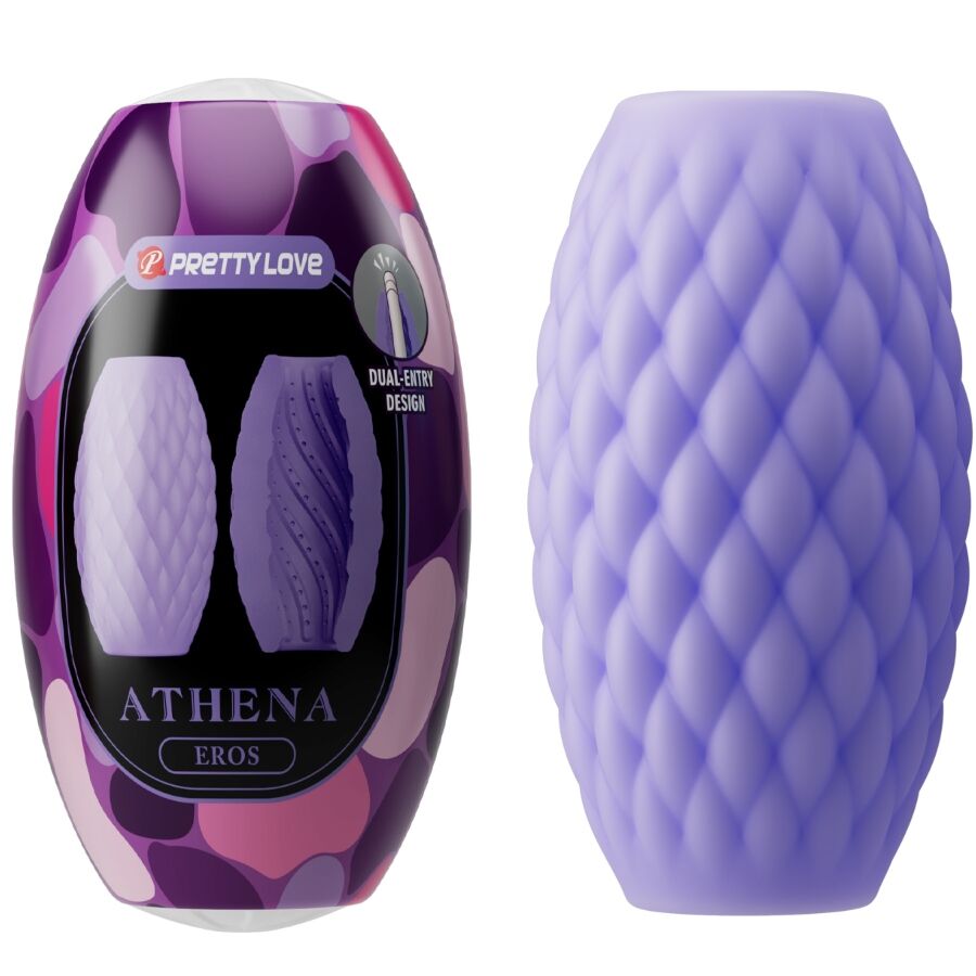 PRETTY LOVE - ATHENA EROS SILICONE MALE MASTURBATOR PURPLE - NOCTURNA DESIRES