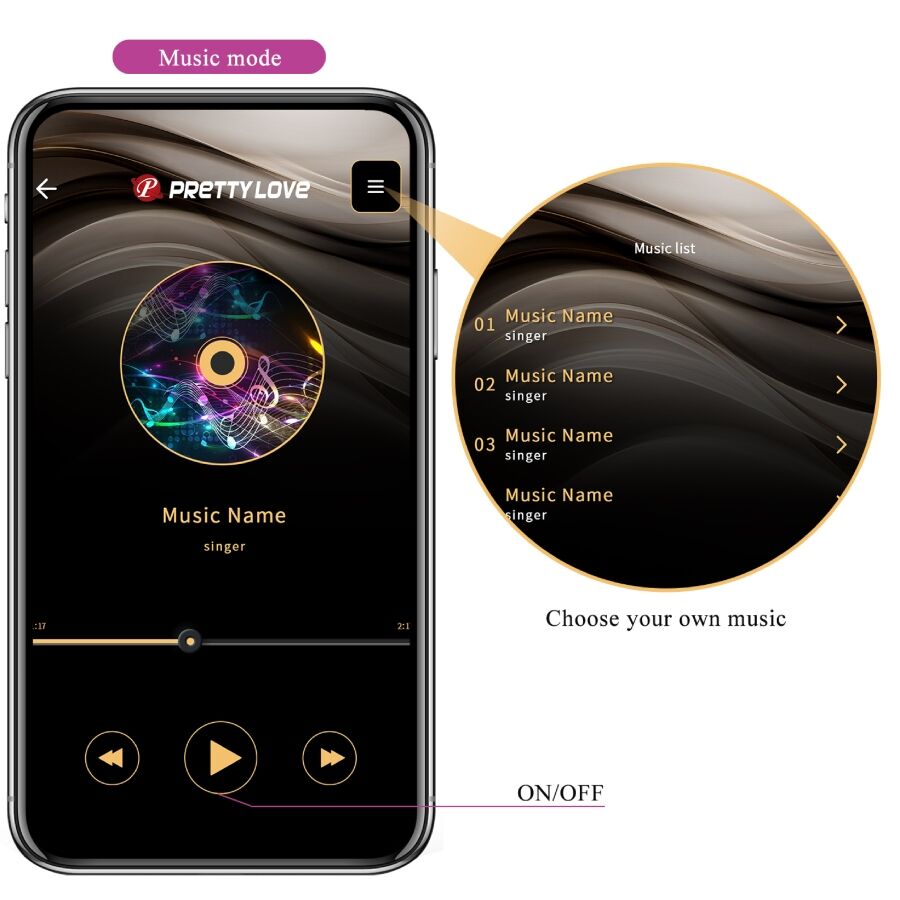 PRETTY LOVE - LEVIATHAN APP CONTROLLED VIBRATOR PURPLE - NOCTURNA DESIRES