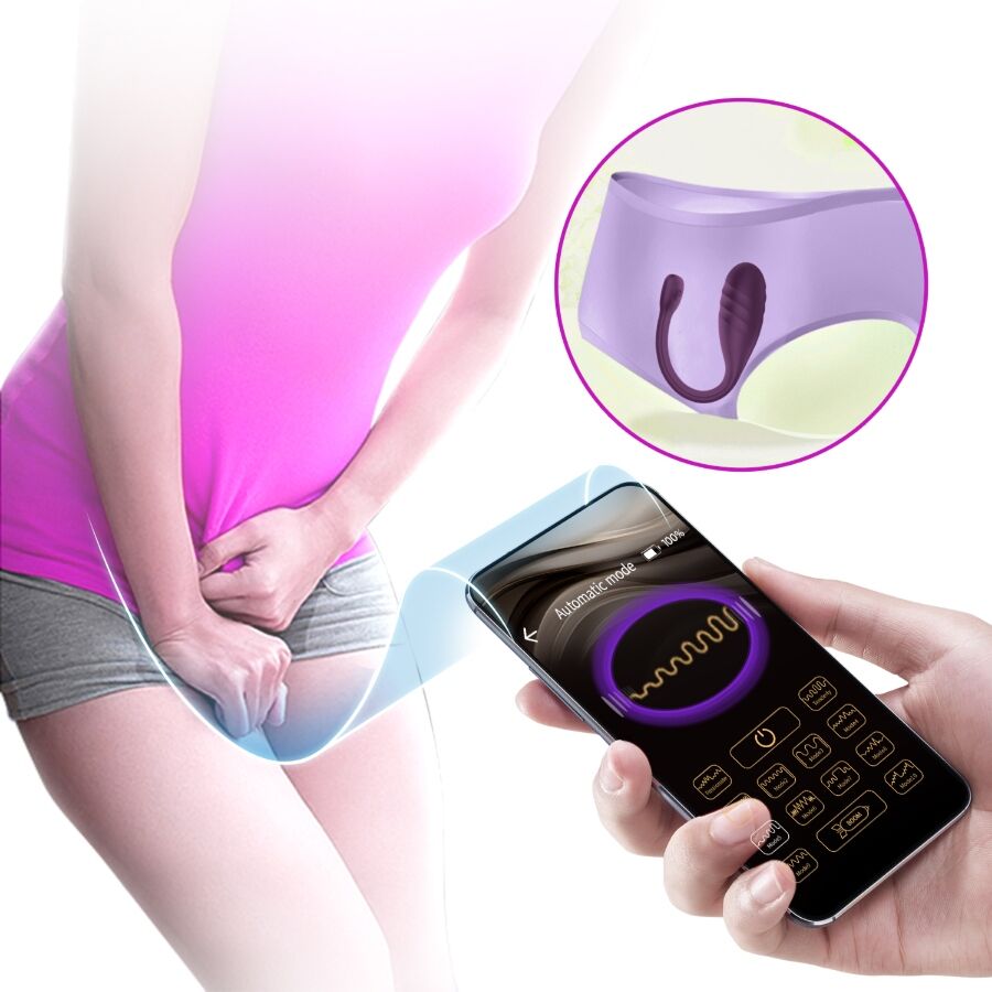 PRETTY LOVE - LEVIATHAN APP CONTROLLED VIBRATOR PURPLE - NOCTURNA DESIRES