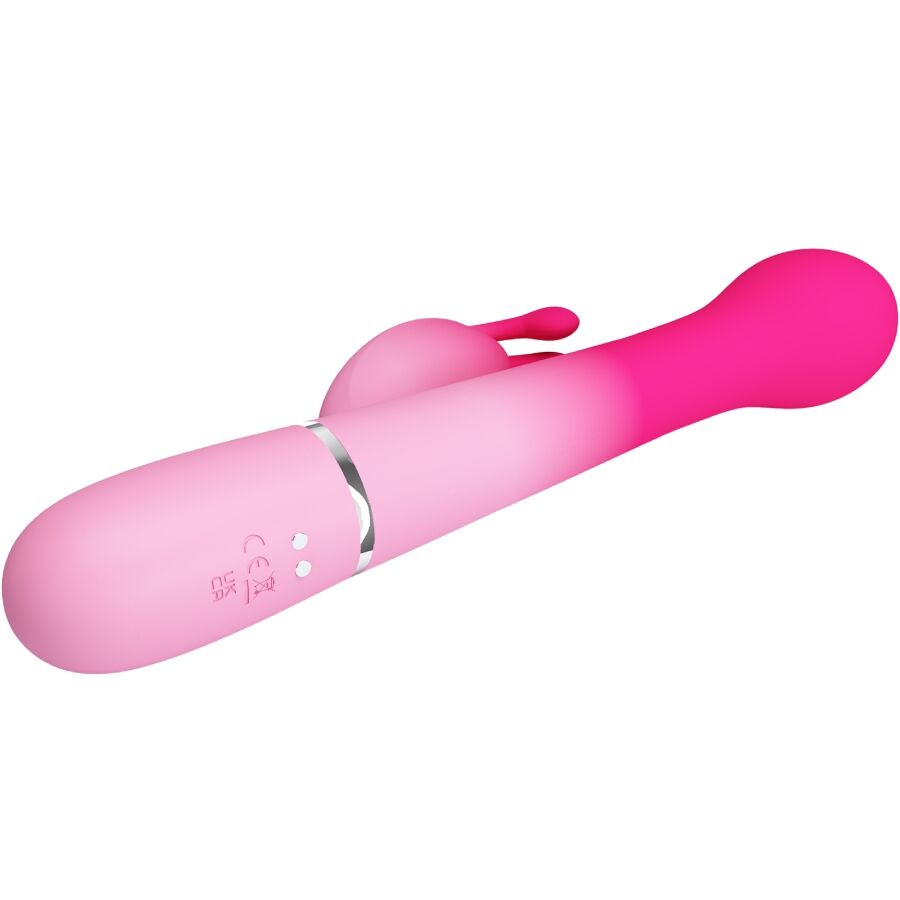 PRETTY LOVE - DEJON 3 IN 1 MULTIFUNCTION RABBIT VIBRATOR PINK - NOCTURNA DESIRES