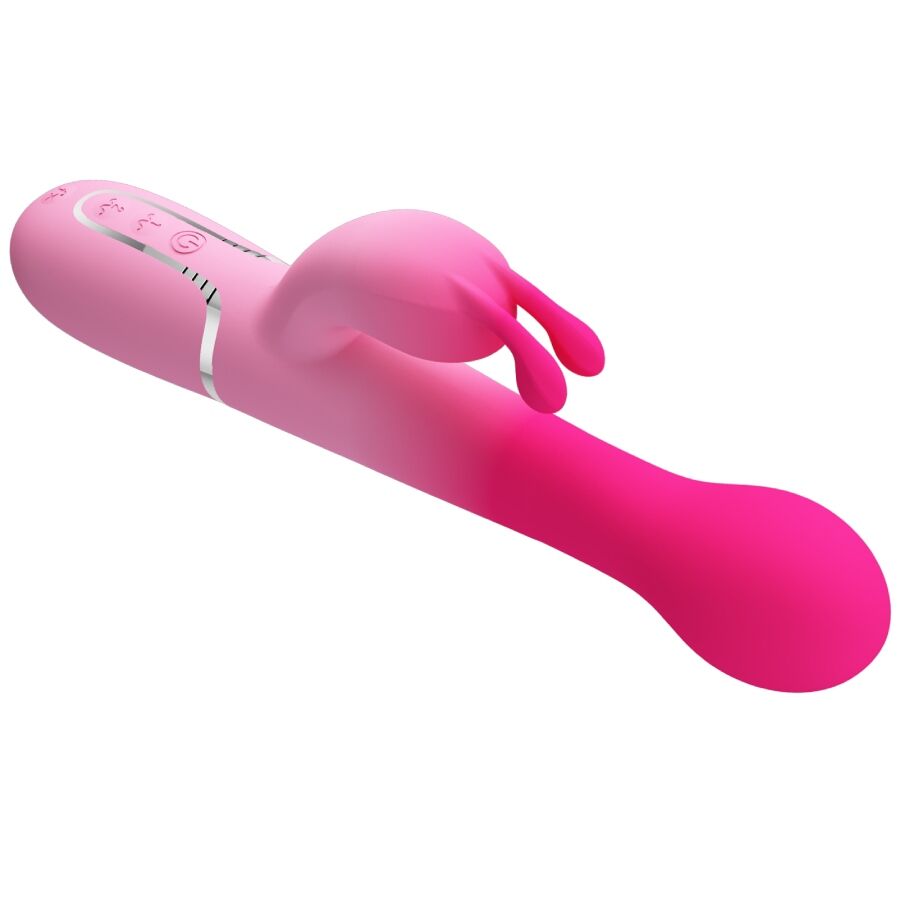 PRETTY LOVE - DEJON 3 IN 1 MULTIFUNCTION RABBIT VIBRATOR PINK - NOCTURNA DESIRES