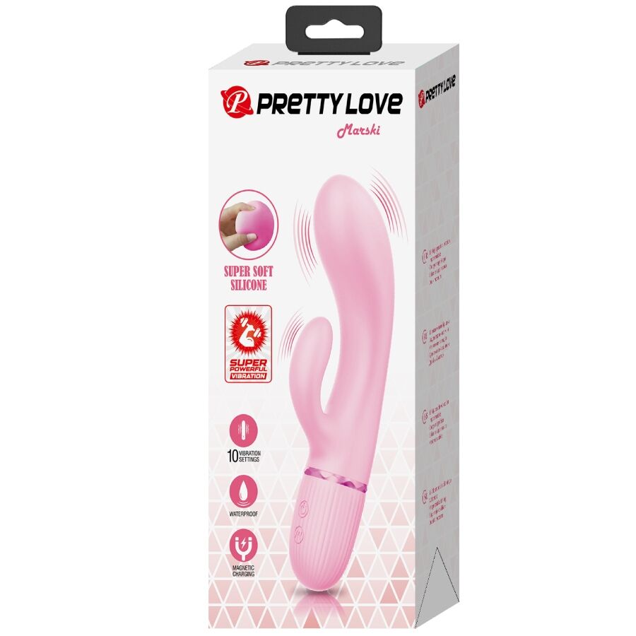 PRETTY LOVE - MARSKI RABBIT VIBRATOR & G-SPOT PINK - NOCTURNA DESIRES