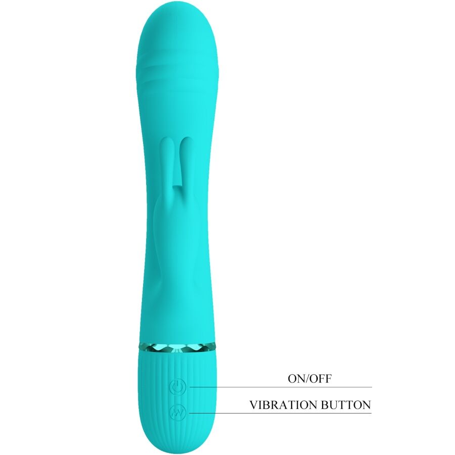 PRETTY LOVE - SCOCCO VIBRATOR RABBIT TURQUOISE - NOCTURNA DESIRES