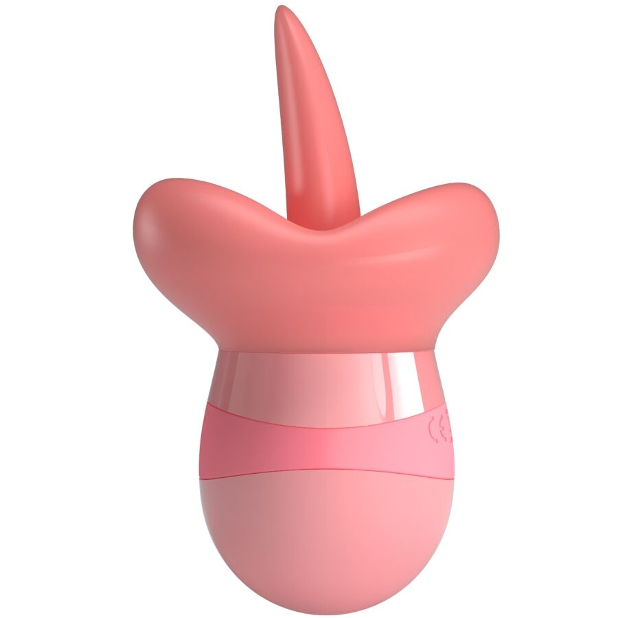 PRETTY LOVE - KYLEE TONGUE CLITORIS STIMULATOR 10 VIBRATIONS NUDE PINK - NOCTURNA DESIRES