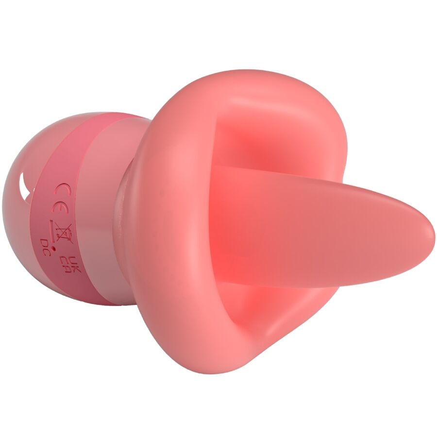 PRETTY LOVE - KYLEE TONGUE CLITORIS STIMULATOR 10 VIBRATIONS NUDE PINK - NOCTURNA DESIRES