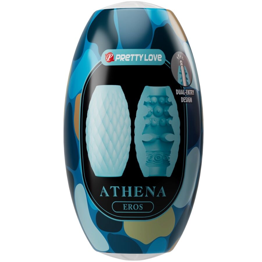 PRETTY LOVE - ATHENA EROS SILICONE MALE MASTURBATOR SKY BLUE - NOCTURNA DESIRES