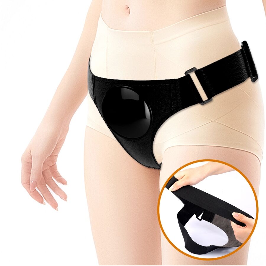 PRETTY LOVE - UNIVERSAL HARNESS BRIEFS WITH VIBRATING AND SQUIRTING DILDO 15.5 CM MULATO - NOCTURNA DESIRES