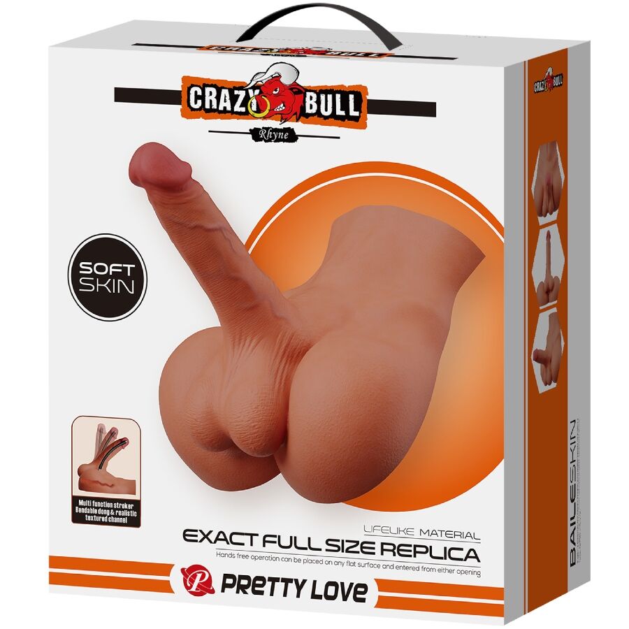 CRAZY BULL - RHYNE BACK REALISTIC NATURAL MASTURBATOR - NOCTURNA DESIRES