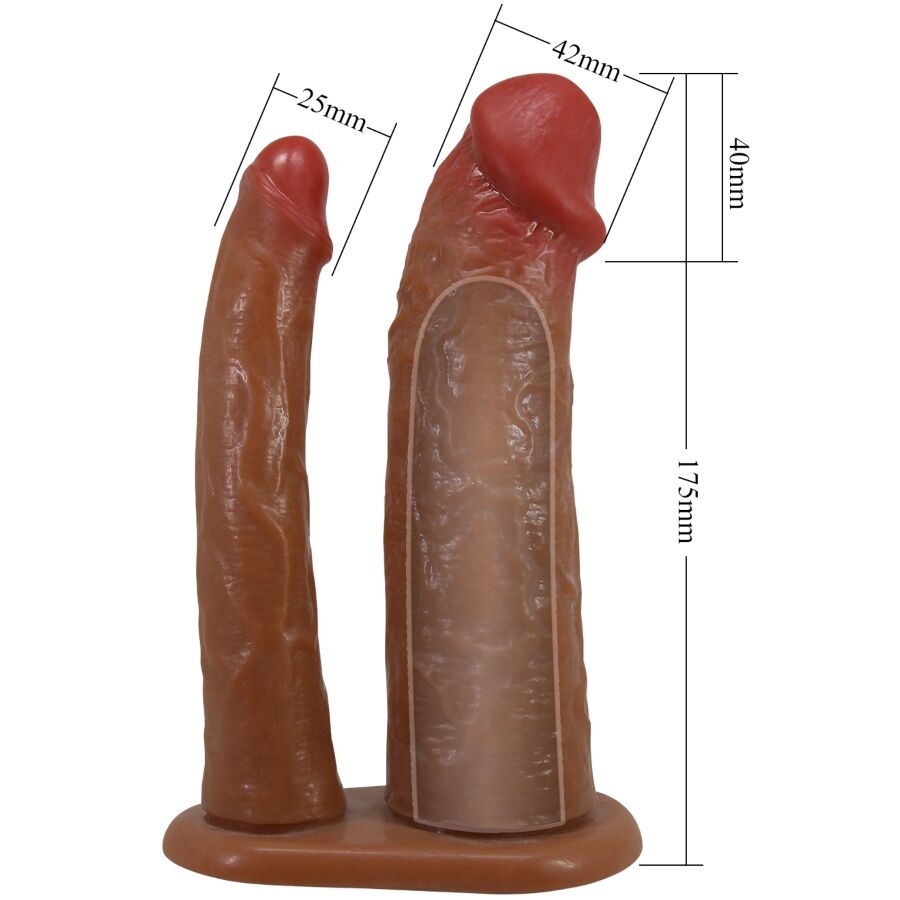 PRETTY LOVE - KEAVEN HARNESS BRIEFS UNIVERSAL & COMFORTABLE DOUBLE DILDO - NOCTURNA DESIRES