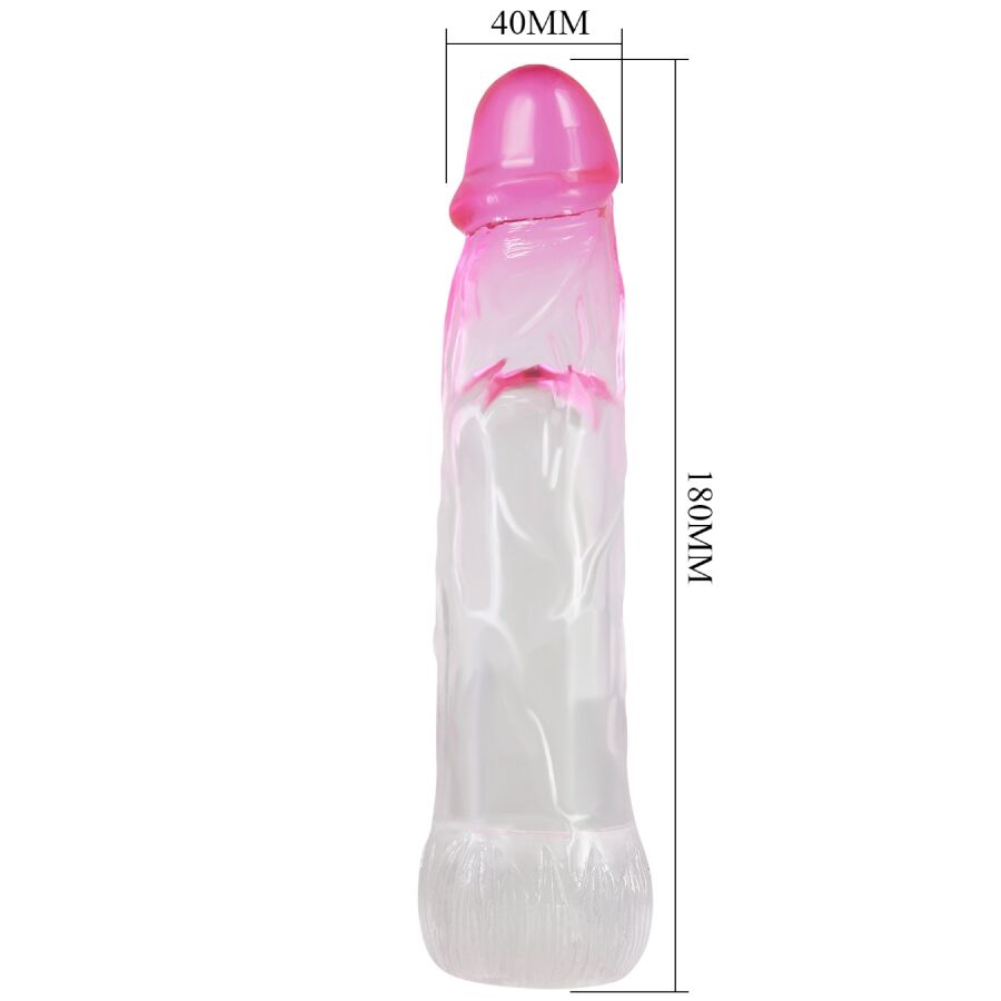 PRETTY LOVE - NERON REALISTIC 6 CM ENLARGEMENT SHEATH FOR PENIS PINK - NOCTURNA DESIRES