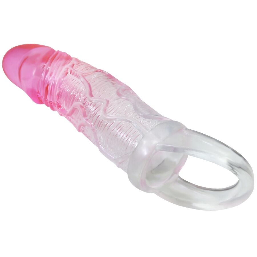 PRETTY LOVE - ODES REALISTIC 2 CM ENLARGEMENT SHEATH FOR PENIS PINK - NOCTURNA DESIRES