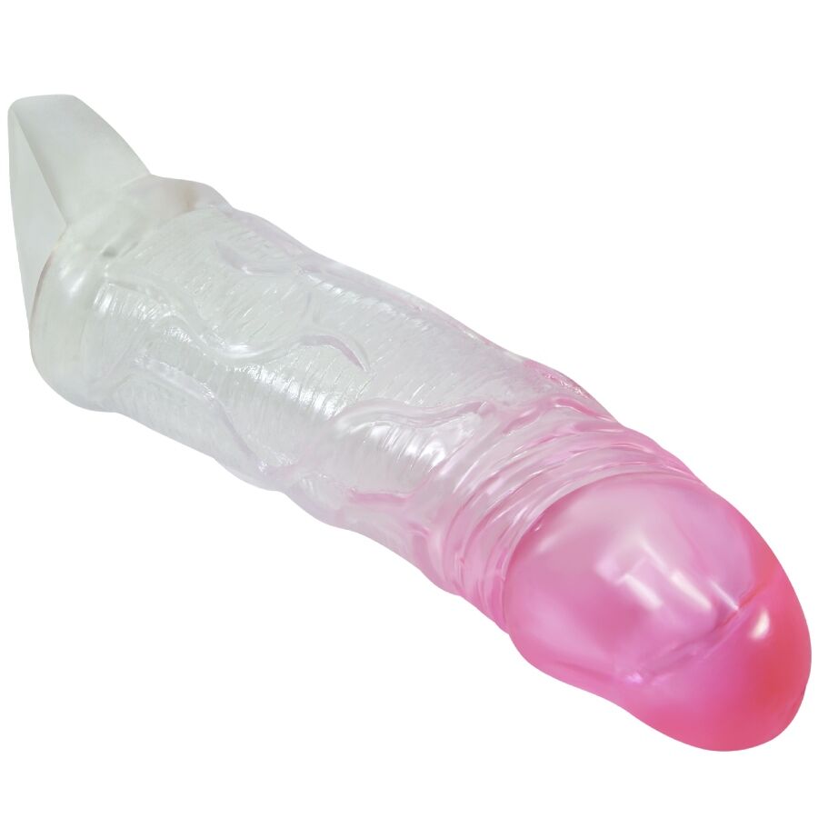 PRETTY LOVE - ODES REALISTIC 2 CM ENLARGEMENT SHEATH FOR PENIS PINK - NOCTURNA DESIRES