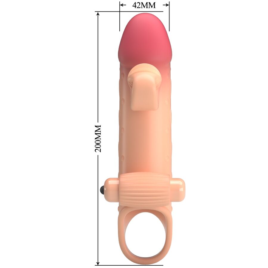 ROMANCE - VIBRATING PENIS SLEEVE NATURAL - NOCTURNA DESIRES