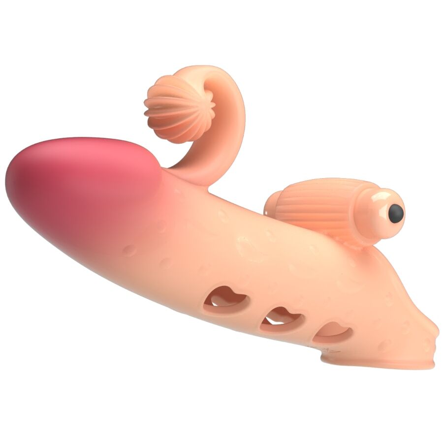 ROMANCE - VIBRATING PENIS SLEEVE NATURAL - NOCTURNA DESIRES