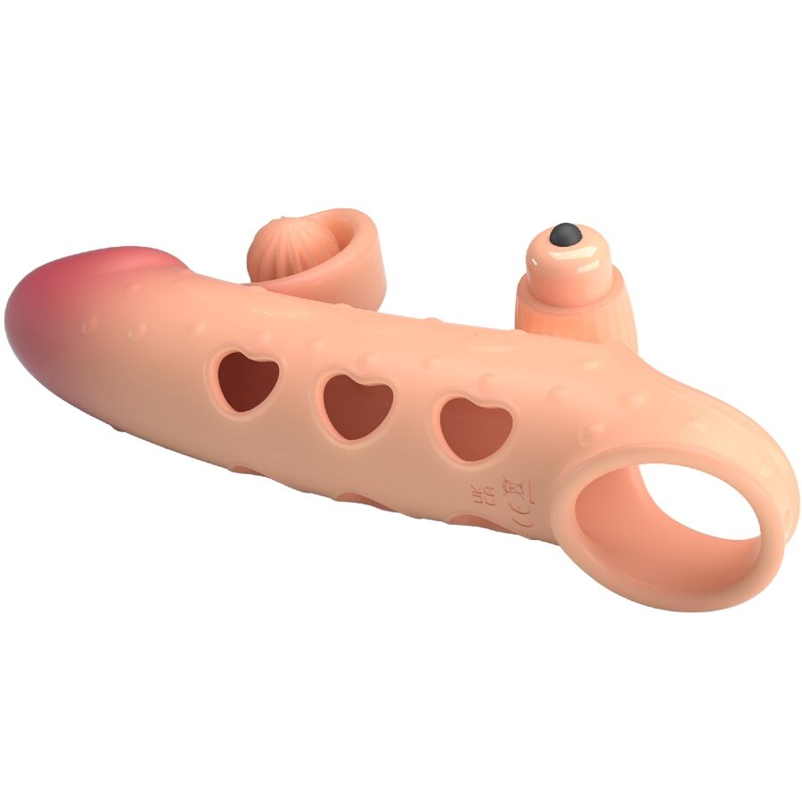 ROMANCE - VIBRATING PENIS SLEEVE NATURAL - NOCTURNA DESIRES