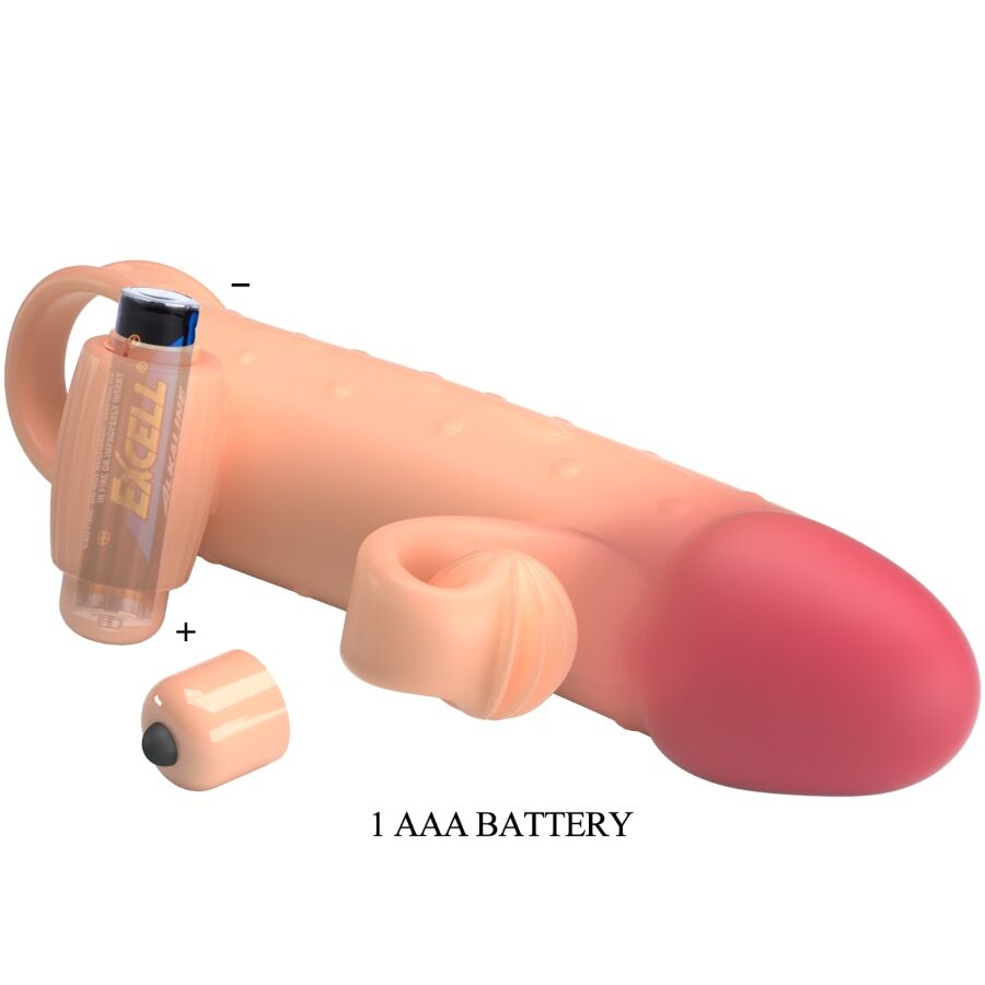 ROMANCE - VIBRATING PENIS SLEEVE NATURAL - NOCTURNA DESIRES