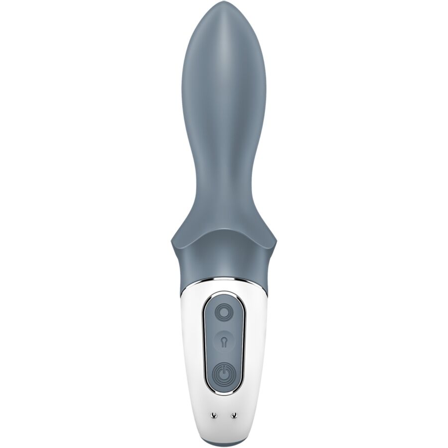 SATISFYER - AIR PUMP BOOTY 1 ANAL INFLATABLE VIBRATOR GREY - NOCTURNA DESIRES