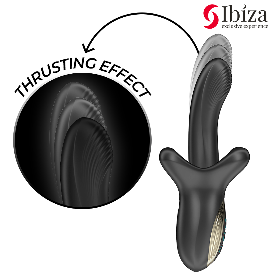 IBIZA - POWERFUL VIBRATOR WITH THRUSTING AND BITING EFFECT - NOCTURNA DESIRES