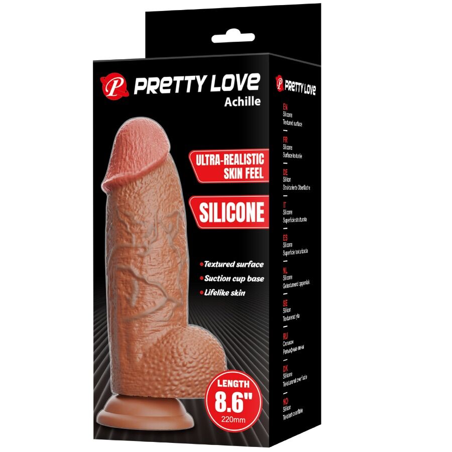 PRETTY LOVE - ACHILLE ULTRA REALISTIC DILDO 22 CM - NOCTURNA DESIRES