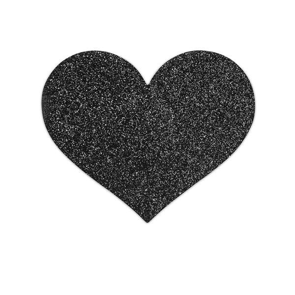 BIJOUX - INDISCRETS FLASH BLACK HEART NIPPLE CUTS BIJOUX FLASH COLLECTION NOCTURNA DESIRES