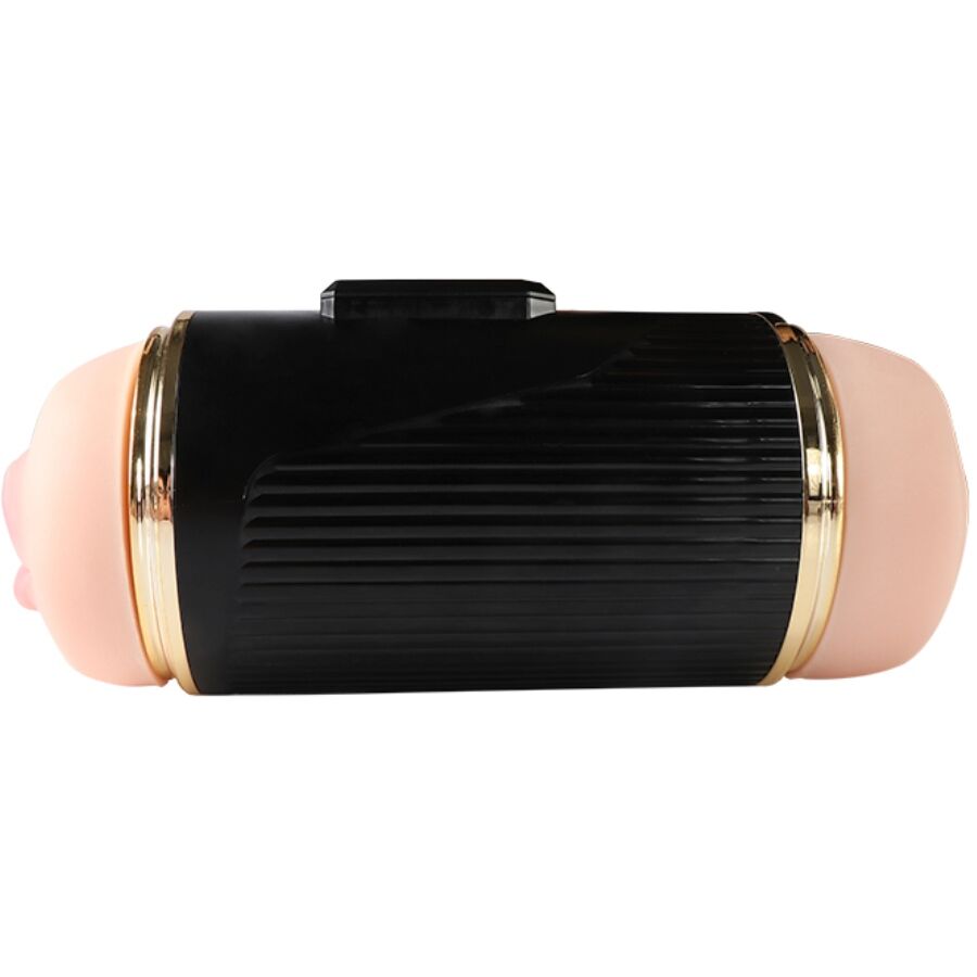 SHEQU - KAY DOUBLE MASTURBATOR WITH DUAL MOUTH AND VAGINA VIBRATION - NOCTURNA DESIRES