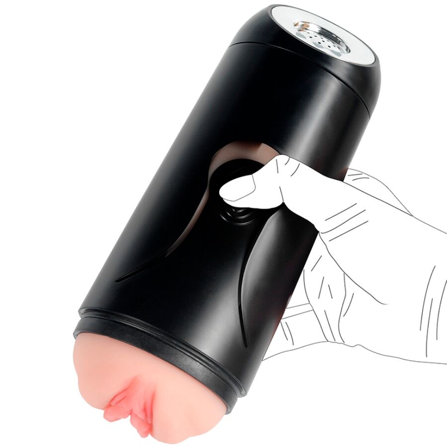 SHEQU - FANNY VAGINA MASTURBATOR WITH VIBRATION - NOCTURNA DESIRES