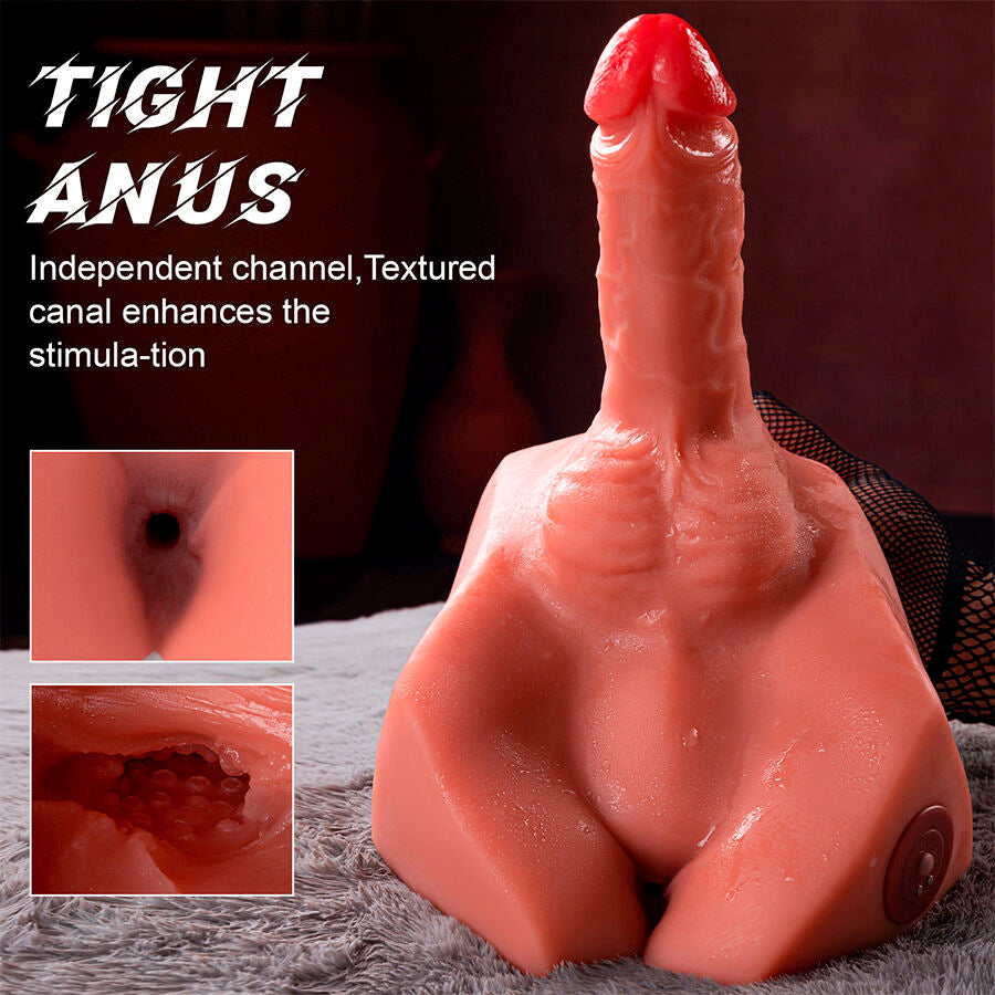 XISE - MICHAEL REALISTIC DILDO AND ANUS MASTURBATOR WITH THRUSTING 15 CM - NOCTURNA DESIRES