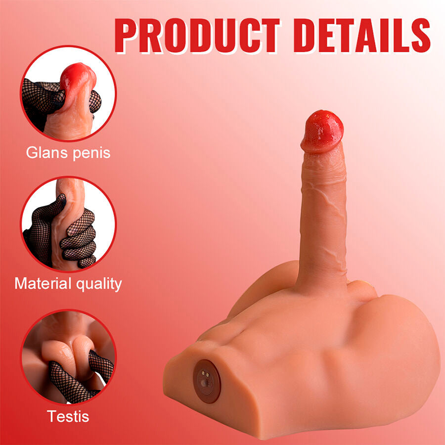 XISE - PEEL DILDO ASS REALISTIC DILDO MASTURBATOR FRONT POSITION WITH THRUSTING 17.5 CM - NOCTURNA DESIRES