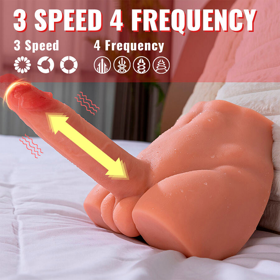 XISE - PEEL DILDO ASS REALISTIC DILDO MASTURBATOR FRONT POSITION WITH THRUSTING 17.5 CM - NOCTURNA DESIRES