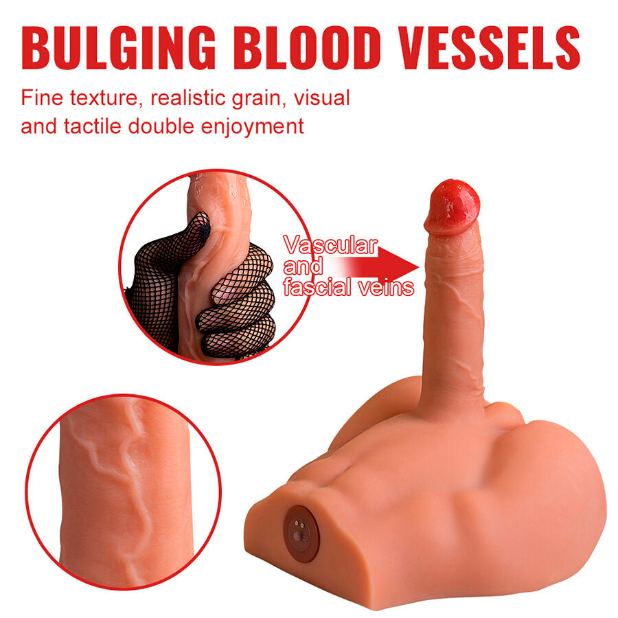 XISE - PEEL DILDO ASS REALISTIC DILDO MASTURBATOR FRONT POSITION WITH THRUSTING 17.5 CM - NOCTURNA DESIRES