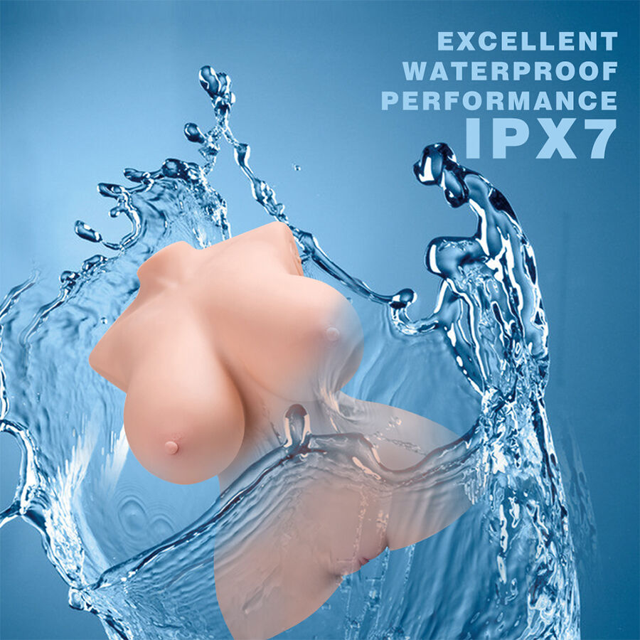 XISE - TINY THRUSTING REALISTIC TORSO WITH FEMALE VIBRATION 40 CM - NOCTURNA DESIRES