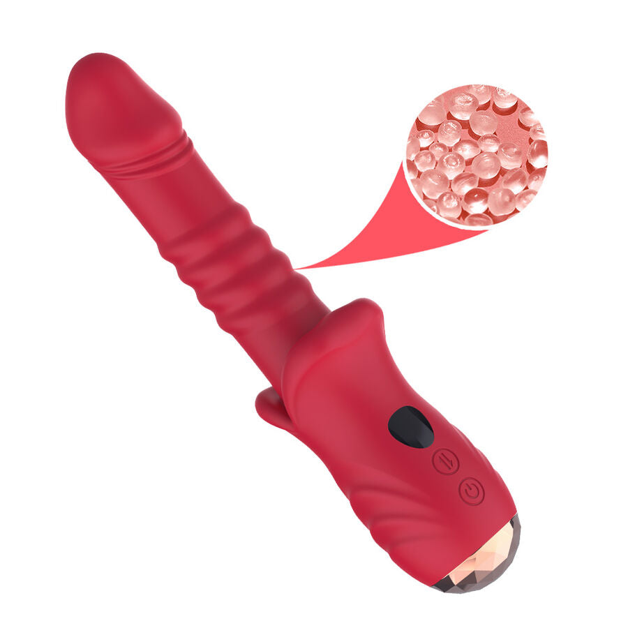 ARMONY - POINT A STIMULATING VIBRATOR DILDO RED - NOCTURNA DESIRES
