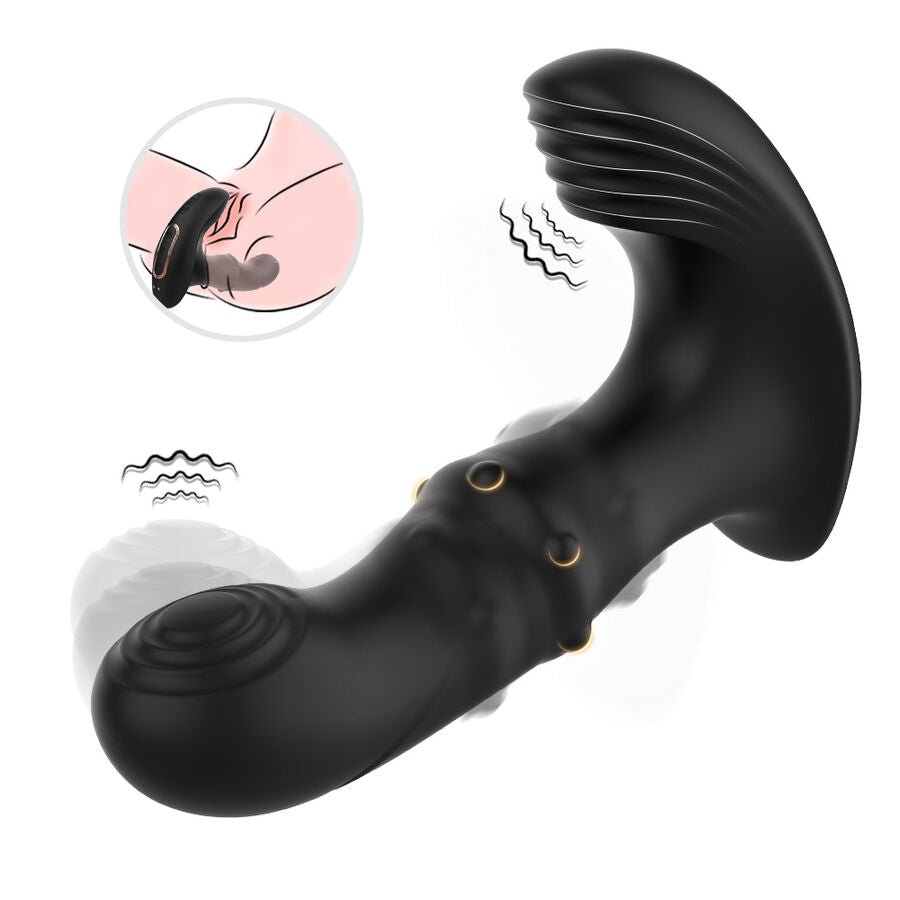 ARMONY - ANAL PROSTATE VIBRATOR REMOTE CONTROL BLACK - NOCTURNA DESIRES
