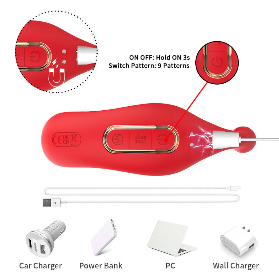 ARMONY - ANAL VIBRATOR PANTY C AND G-SPOT STIMULATOR REMOTE CONTROL RED - NOCTURNA DESIRES