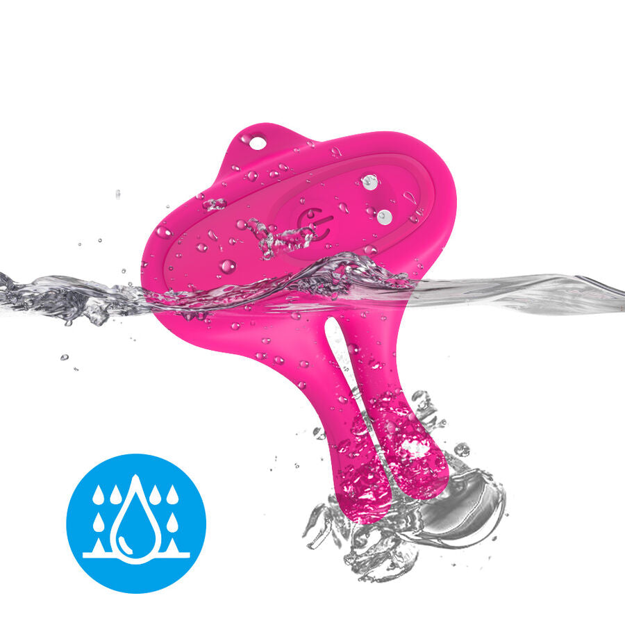 ARMONY - RABBIT SHAPE VIBRATION MAGNETIC NIPPLE CLAMPS PINK - NOCTURNA DESIRES