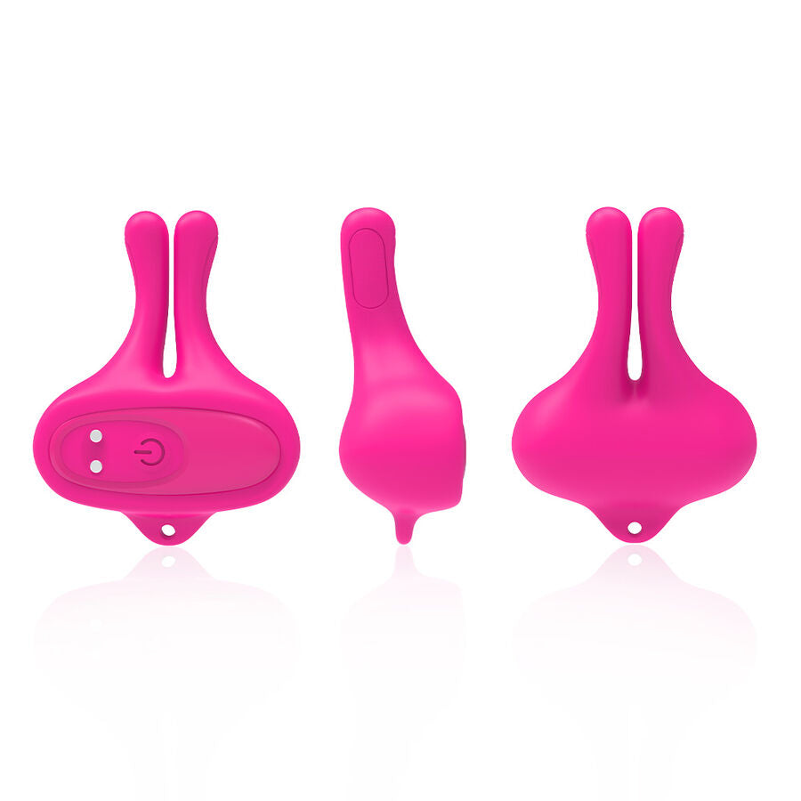 ARMONY - RABBIT SHAPE VIBRATION MAGNETIC NIPPLE CLAMPS PINK - NOCTURNA DESIRES