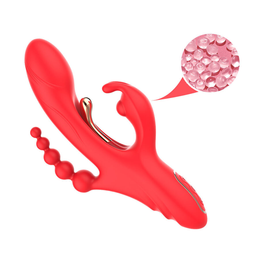ARMONY - G-SPOT AND CLITORIS STIMULATOR VIBRATOR RED - NOCTURNA DESIRES